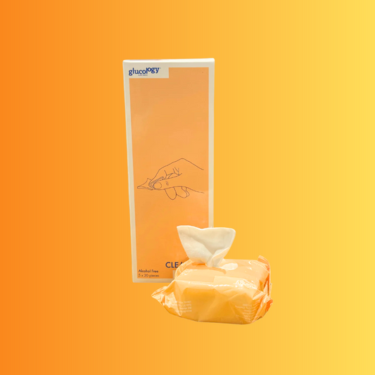 Glucology Alcohol Wipes (5 packs of 20 wipes)